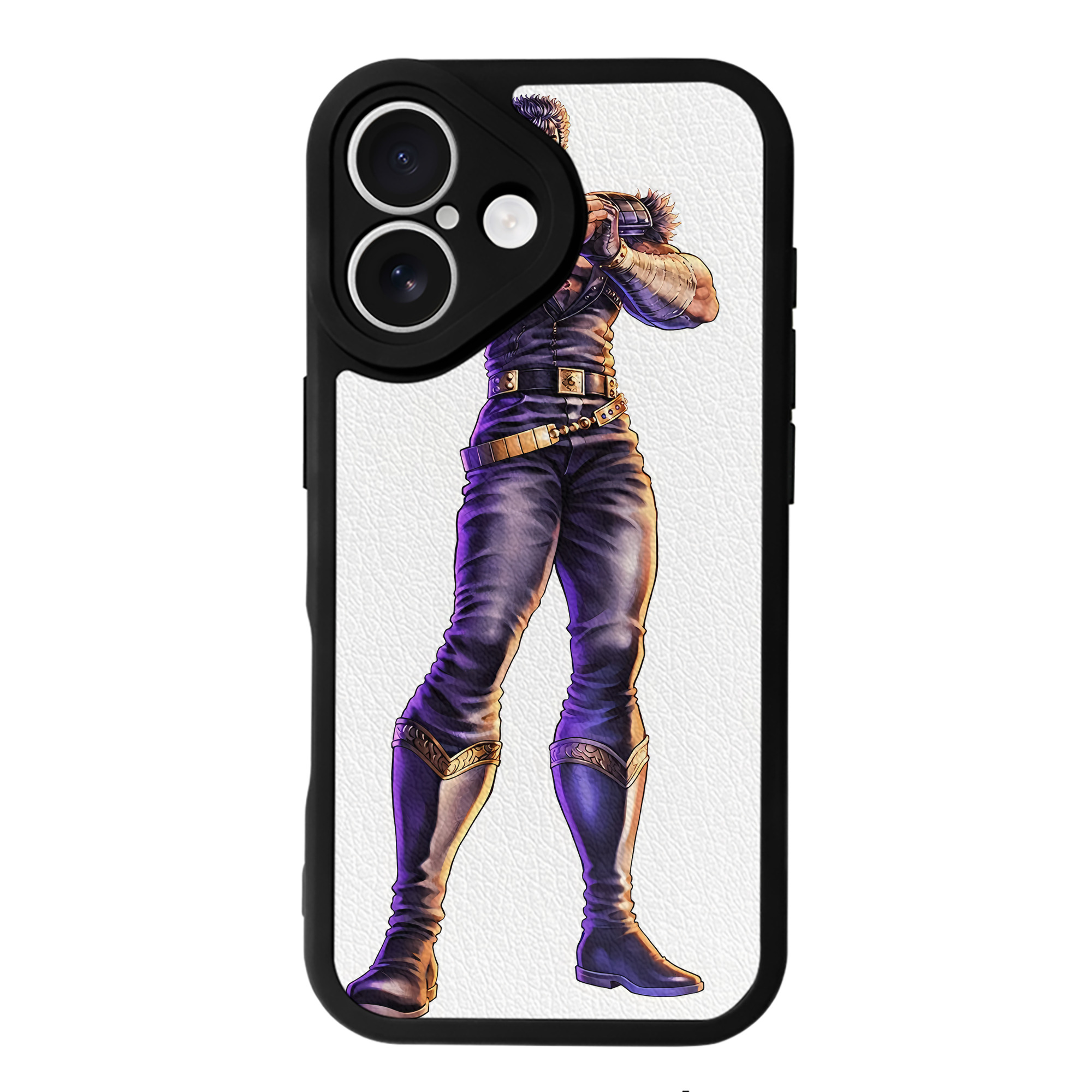 （画像用） 北斗の拳 Fist of the North Star 【iPhone 16シリーズ対応】シリコンスマホケース（レザー調） 材質：シリコン
